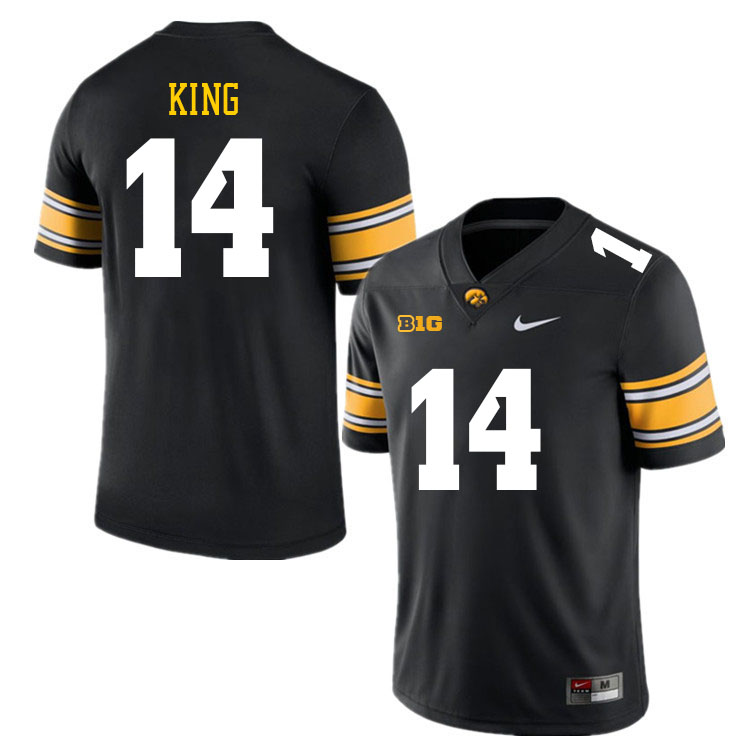 Iowa Hawkeyes #14 Desmond King College Football Jerseys Stitched Sale-Black